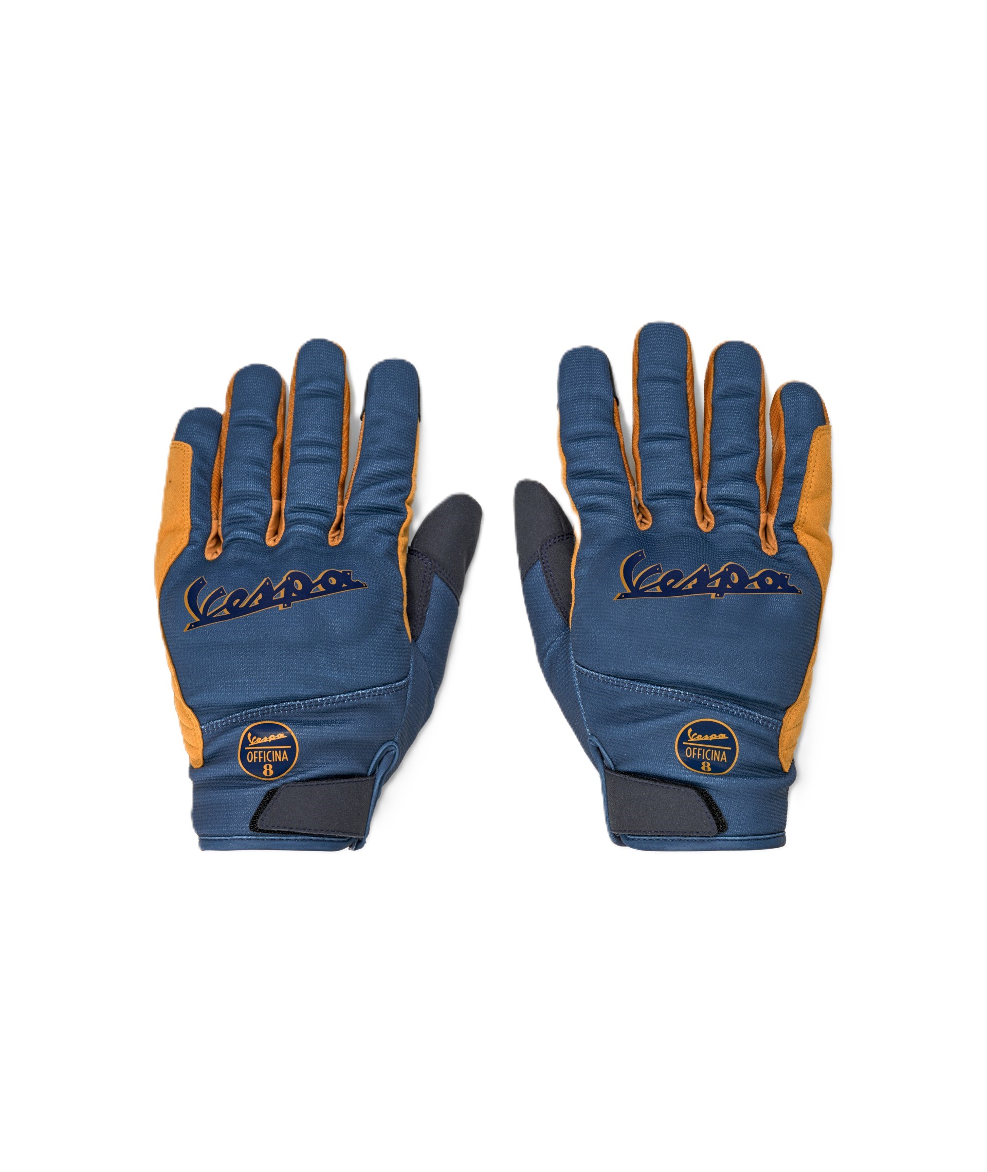 Vespa Handschuhe Officina 8 blau gelb
