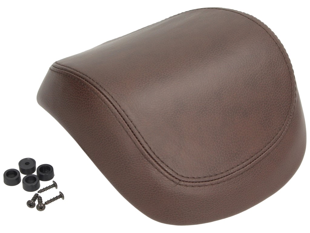 Original Echtleder Rückenpolster für Vespa Primavera / Sprint / Elettrica - Braun