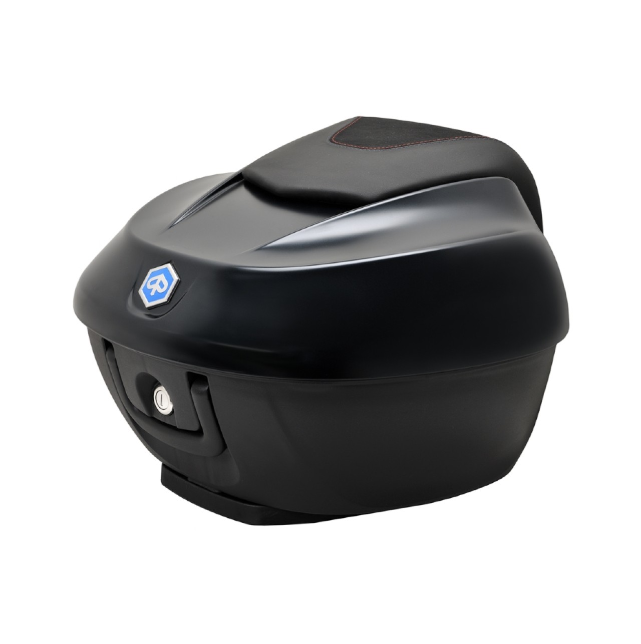 Top Case Kit 36 l. schwarz matt metallic N12 Original Piaggio für Beverly HPE (inkl. Halteplatte)