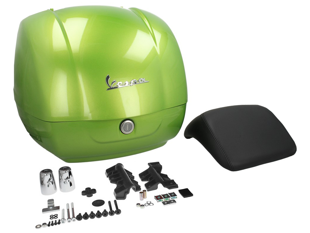 Original Topcase für Vespa GTS - grün / gem green / hope green 341/A