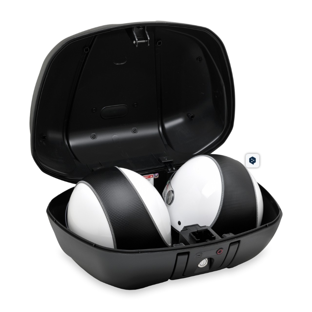 Top Case Kit "Keyless" 52 l (inkl. Halteplatte) für Piaggio MP3 400 / 530 HPE