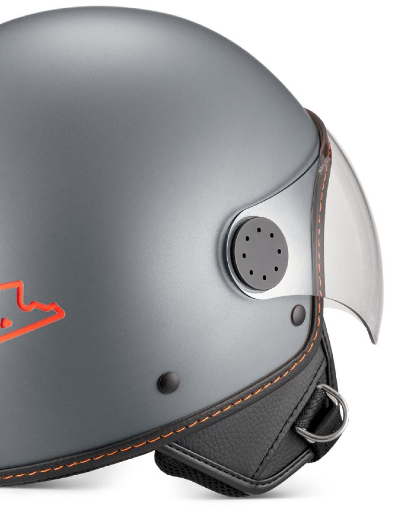 Vespa Jethelm, Vespa Visor LangHe, grau/titanium (707/C) - XL
