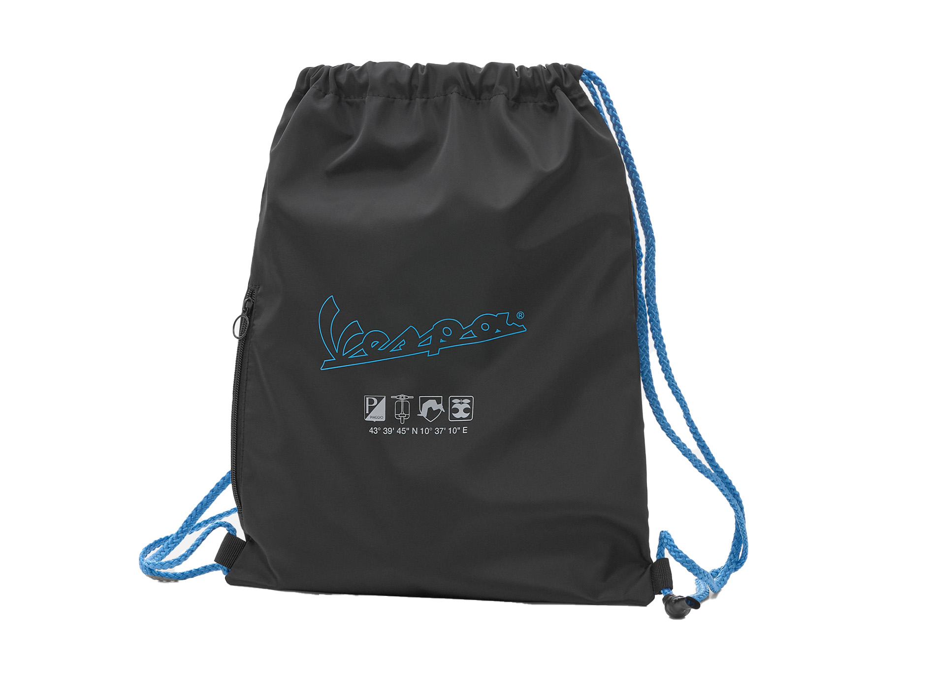 Vespa Turnbeutel/Rucksack schwarz blau DEC-Kollektion